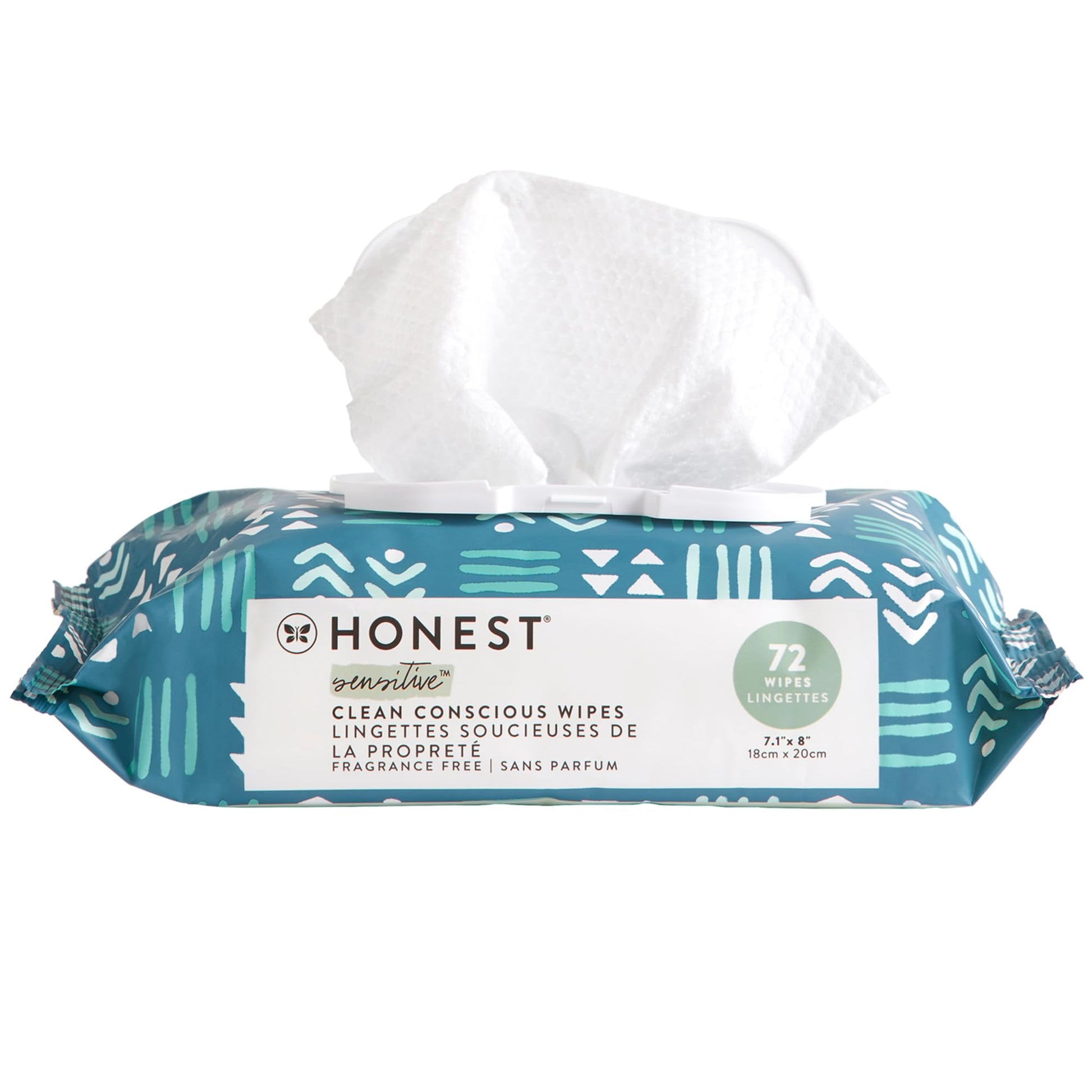 Buy now The Honest Company Hypoallergenic Multi-Use Baby Wipes for Sensitive Baby Skin Rainbow 60 Count at indiglob india