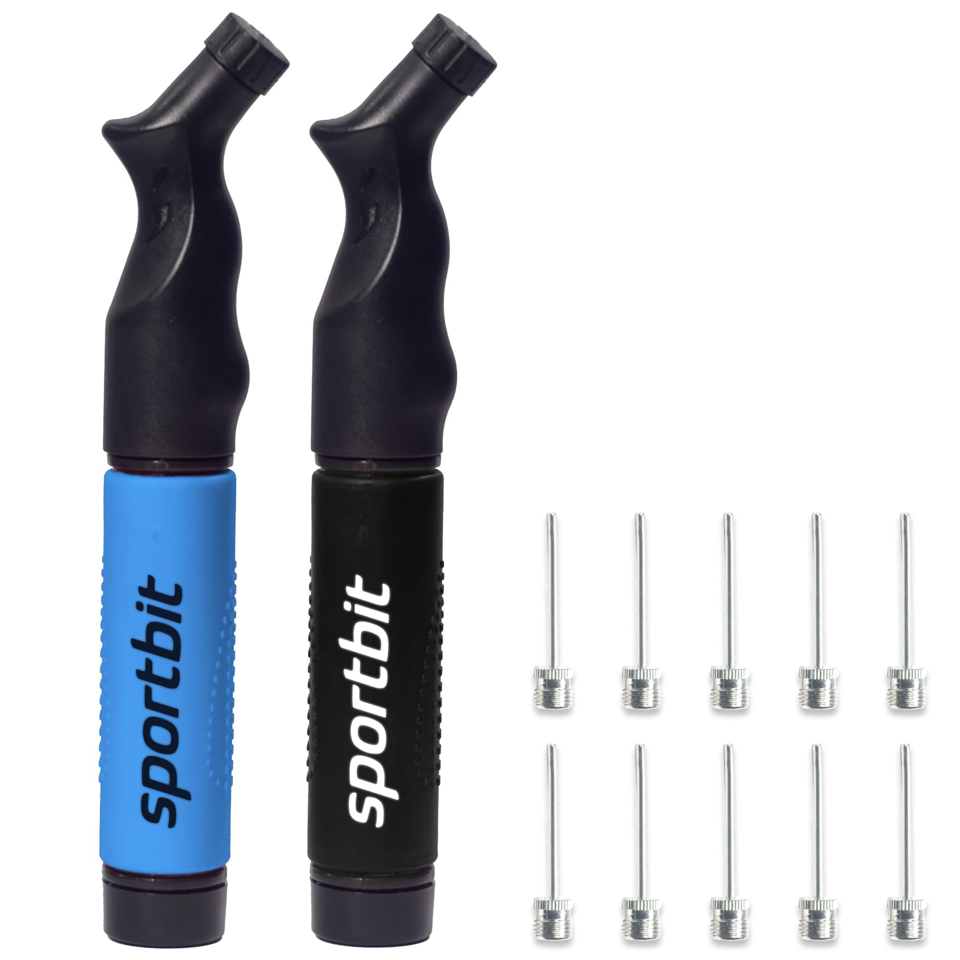 Buy now SPORTBIT Ball Pump for Sports Balls - Push & Pull Inflating System - Hand Pump for All Exercise Balls - Volleyball Pump, Basketball Inflator, Football & Soccer Ball Air Pump - Goes with 5 Needles Set at indiglob india