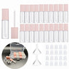 3.5ML Mini Lip Gloss Tubes Empty With Wand Pink Diy Lipgloss Making Kit for Small Businesses Refillable Lip Gloss Containers Set for Girls（20pcs in One Box） - Pink-20