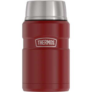 THERMOS Stainless King Vacuum-Insulated Food Jar, 24 Ounce, Rustic Red