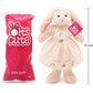Small Soft Stuffed Animal Bunny Rabbit Plush Toy for Baby Girls 15inch (Pink Rabbit Wearing Pink Vintage Dress)