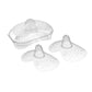 MAM Breastfeeding Nipple Shields with Sterilizing Storage Case, Nipple Shields for Nursing Newborn, Size 3 Large 23mm, 2-Count, Clear