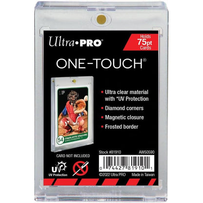 1 (One) 75pt One-Touch Card Holder