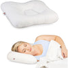 Core Products Tri-Core Cervical Support Pillow – Firm Orthopedic Neck Pillow for Pain Relief, Back and Side Sleepers – Ergonomic Contour Pillow – Assembled in USA, Petite Size - White