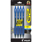 Pilot G2 Premium Gel Roller Pens, Fine Point 0.7 mm, Red Pens, Pack of 4 - Ideal for School, Journaling & Office Writing