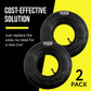Mission Automotive Replacement Tire Inner Tubes - 2 Pack - Fits 4.10/3.50-4 Inch Wheels - Great for Wheelbarrows, Dollies, Lawn Mowers, Yard Trailers and Other Outdoor Equipment