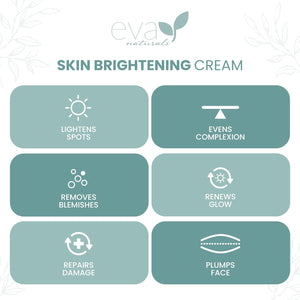 Eva Naturals Kojic Acid Skin Enhancing Cream – Face Moisturizer w/Licorice, Bearberry, Vitamin C, CoQ10 & Alpha Lipoic Acid for Dark Spots, Uneven Tone, Wrinkles, Whitening & Skin Brightening (4oz)