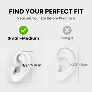 Avantree Resolve (Small-Medium) – Wired Open-Ear Earbuds w/Mic & Over-Ear Hook, for Women, Kids & Young Men w/Small Ears, Ideal for Office, Outdoor & Home, 3.5mm AUX