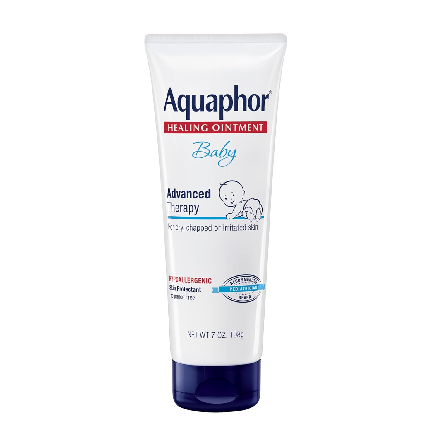 Buy now Aquaphor Baby Healing Ointment Advanced Therapy Skin Protectant, Dry Skin and Diaper Rash Ointment, 7 Oz Tube 7 Ounce Tube at indiglob india
