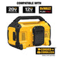Buy now DEWALT 20V MAX Bluetooth Speaker, 100 ft Range, Durable for Jobsites, Phone Holder Included, Lasts 8-10 Hours with Single Charge (DCR010) at indiglob india
