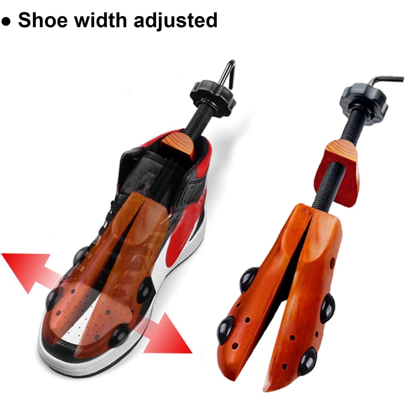 Buy now Echodo 2 Way Shoe Trees For Men Wooden Shoe Stretcher Adjustable Unisex Shaper Large Size for Men and Women, Wood Shaper Women's Size 10 to 13.5 Man's Size 9 to 13 at indiglob india