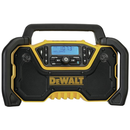 Buy now DEWALT 12V/20V MAX Portable Bluetooth Radio, Cordless, 100 ft Range, 3.5” Subwoofers, Jobsite (DCR028B) at indiglob india