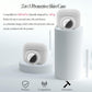 2 in 1 Protective Skin Case Compatible for Airpods Pro and Airtag Case Combo Set, Silicone GPS Tracker Cover Holder, Soft Shock-Proof Anti-Scratch Anti-Lost(White)