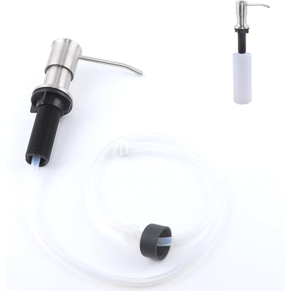 Buy now Sink Soap Dispenser Pump Black Built in Kitchen Counter Dish Soap Dispenser with 41" Extension Tube/17 Oz Bottle for Bathroom Under Sink Hand Soap Lotion Pump Silver at indiglob india
