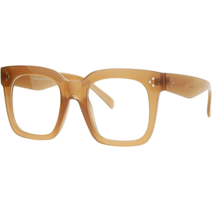 JuicyOrange Super Oversized Clear Lens Glasses Thick Square Frame Fashion Eyeglasses
