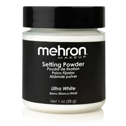 Mehron Makeup Setting Powder | Loose Powder Makeup | Perfect for Halloween 1 oz (28 g) (Neutral)