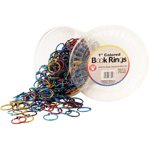 Hygloss Products, Inc 63150 Hygloss Products Book Rings, 1 inch, Assorted Colors