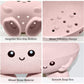 Soap Holder, Cute Soap Dish for Kids Children, Creative Lovely Bar Soap Tray Counter for Shower Bathroom Kitchen Countertop - Pink
