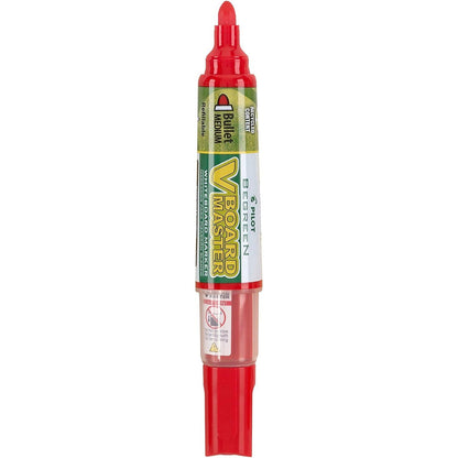 PILOT V Board Master BeGreen Refillable Dry-Erase Markers, Bullet Tip, Black Ink, 12 Count