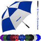 Golf Umbrella Large 62/68/72 Inch, Extra Large Oversize Double Canopy Vented Windproof Waterproof Umbrella, Automatic Open Golf Umbrella for Men and Women and Family.