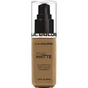 L.A. COLORS Truly Matte Foundation, Warm Caramel CLM362