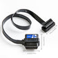 bbfly-A9 OBD II OBD2 16 Pin Splitter Extension 1x Male and 2X Female Extension Cable Adapter (2FT/60CM)