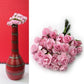 144pc Beautiful Artificial Paper Rose Flower Wedding Card Embellishment, Pink - My Store