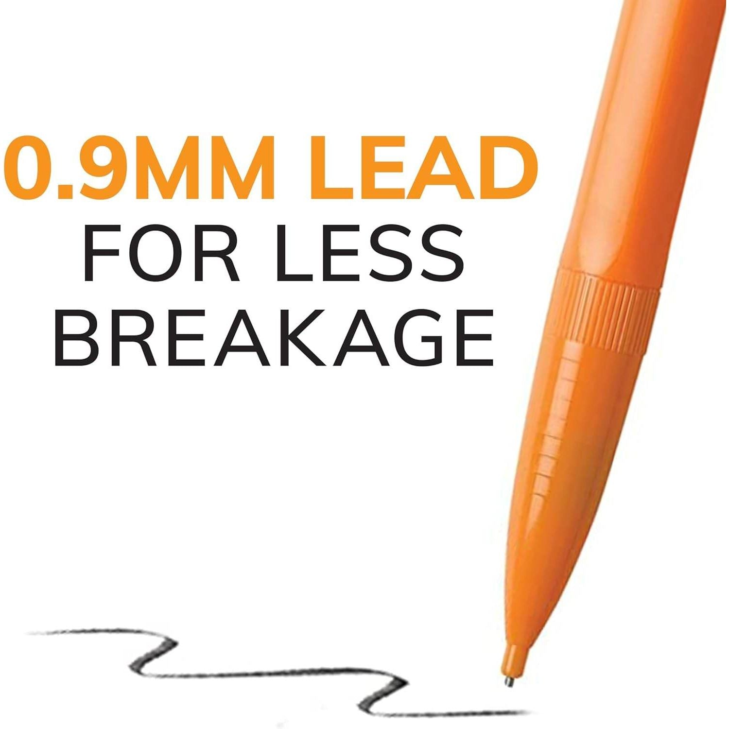 BIC Xtra Strong Mechanical Pencils with Erasers, Thick Point (0.9mm), 24-Count, Mechanical Pencils for School or Office Supplies - My Store