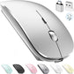 PeiBO Bluetooth 5.2 Wireless Dual-Mode Mouse, Gray Black, 2022 Model