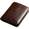 Men's Italian Genuine Cowhide Leather Extra Capacity RFID Bifold Wallet - 1 Coffee