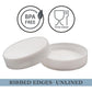 Cornucopia Brands Regular Mouth Plastic Mason Jar Lids, Unlined (24-Pack); Standard Size 70-450 White Plastic Caps for Mason Jars