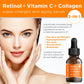 Retinol Vitamin C Collagen | Super Charged Anti-Aging Serum for Face | Pharmaceutical Grade Quality | Helps Smooth & Plump Fine Lines & Wrinkles & Brightens for Younger Skin Trial Size