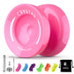 Buy now MAGICYOYO K2 Plus Crystal Orange Yoyo, Professional Fingerspin Trick Yo Yo for Kids/Adults, Responsive Yo-yo for Beginner, Replacement Unresponsive Bearing with 6 Yo yo Strings+Bearing Remover K2 Sky Pink at indiglob india