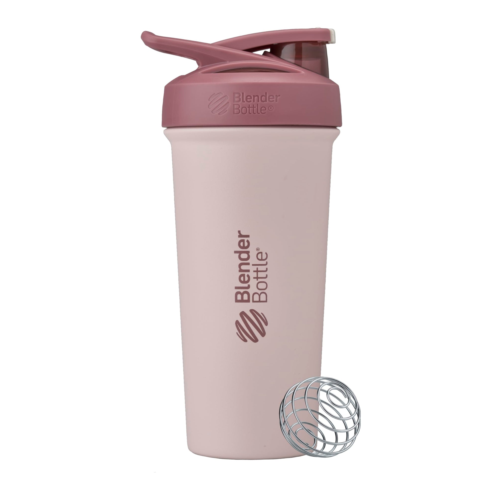 Buy now BlenderBottle Strada Shaker Cup Insulated Stainless Steel Water Bottle with Wire Whisk, 24-Ounce, Black Sleek Sahara Sunset at indiglob india