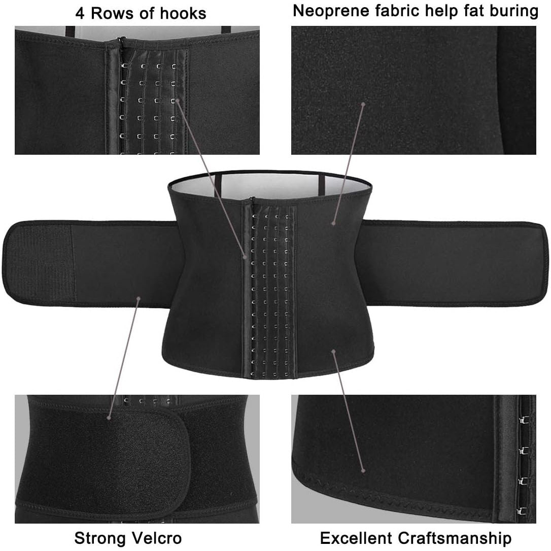 Buy now Yamadan Mens Neoprene Sauna Waist Cincher Slimmer Trainer Belt Belly Sweat Wrap Trimmer Workout Bands (Black Waist Trimmer, S) at indiglob india
