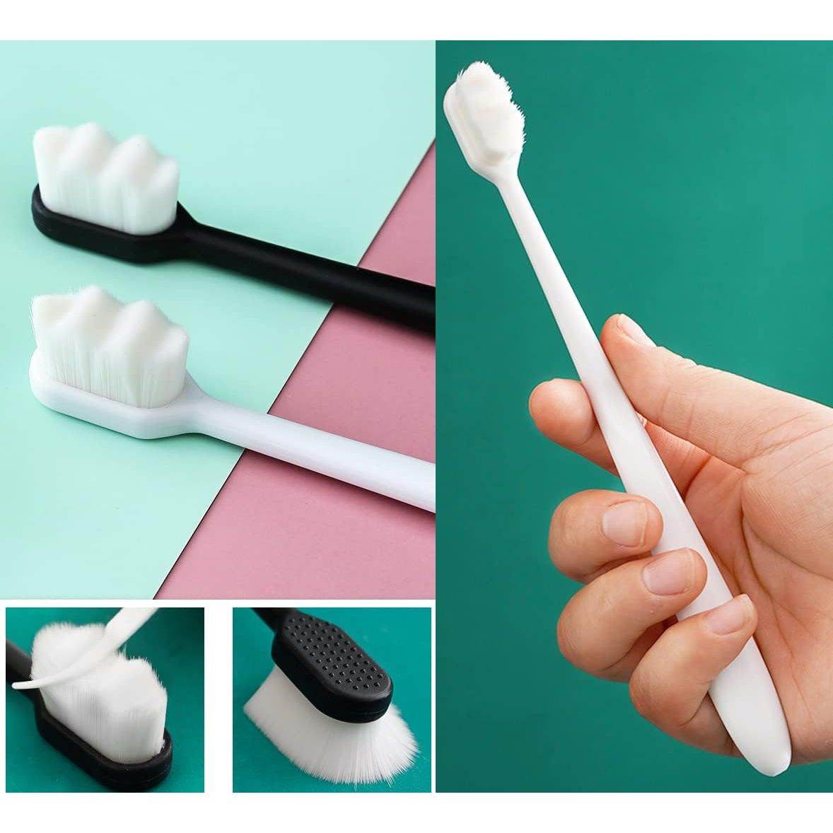 12PCS Extra Soft Toothbrush Adult Teen Manual Micro Nano Toothbrushes 20,000 Bristles for Sensitive Gums Fragile Teeth Oral Gum Recession - My Store