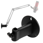 Buy now Microphone Wall Mount Boom Arm - Microphone Wall Mount for Mic holder，Horizontal Mounting Wall，Space Saving Desktop Metal Mic Stand Clamp by SUNMON at indiglob india