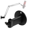 Microphone Wall Mount Boom Arm - Microphone Wall Mount for Mic holder，Horizontal Mounting Wall，Space Saving Desktop Metal Mic Stand Clamp by SUNMON - Microphone Wall Mount
