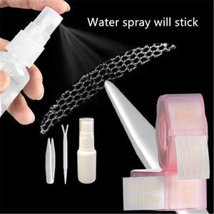 Eyelid Tape Invisible Eye Stickers Portable Breathable Natural Invisible Single Sided Double Eyelid Tape Self-Adhesive Eyelid Stickers Instant Eye Lift Strips With Y Fork (B)