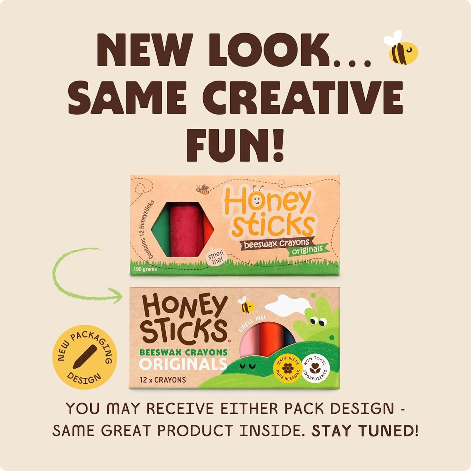 Buy now Honeysticks 100% Pure Beeswax Crayons (12 Pack) - Non Toxic Crayons for Toddlers 1-3, Safe for Baby from 1 Year Old Plus, Handmade with Natural Beeswax and Food-Grade Colors, Eco Friendly at indiglob india