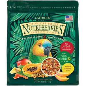 Buy now LAFEBER'S Tropical Fruit Nutri-Berries Pet Bird Food, Made with Non-GMO and Human-Grade Ingredients, for Parrots, 3 lb at indiglob india