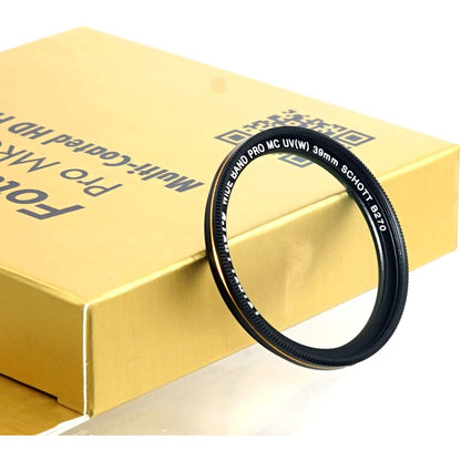 Fotasy 39mm Ultra Slim UV Protection Lens Filter, Nano Coatings MRC Multi Resistant Coating Oil Water Scratch, 18 Layers Multi-coated 39 mm MCUV Filter, Transmission Rate ≥ 99.7%, Schott B270 Glass