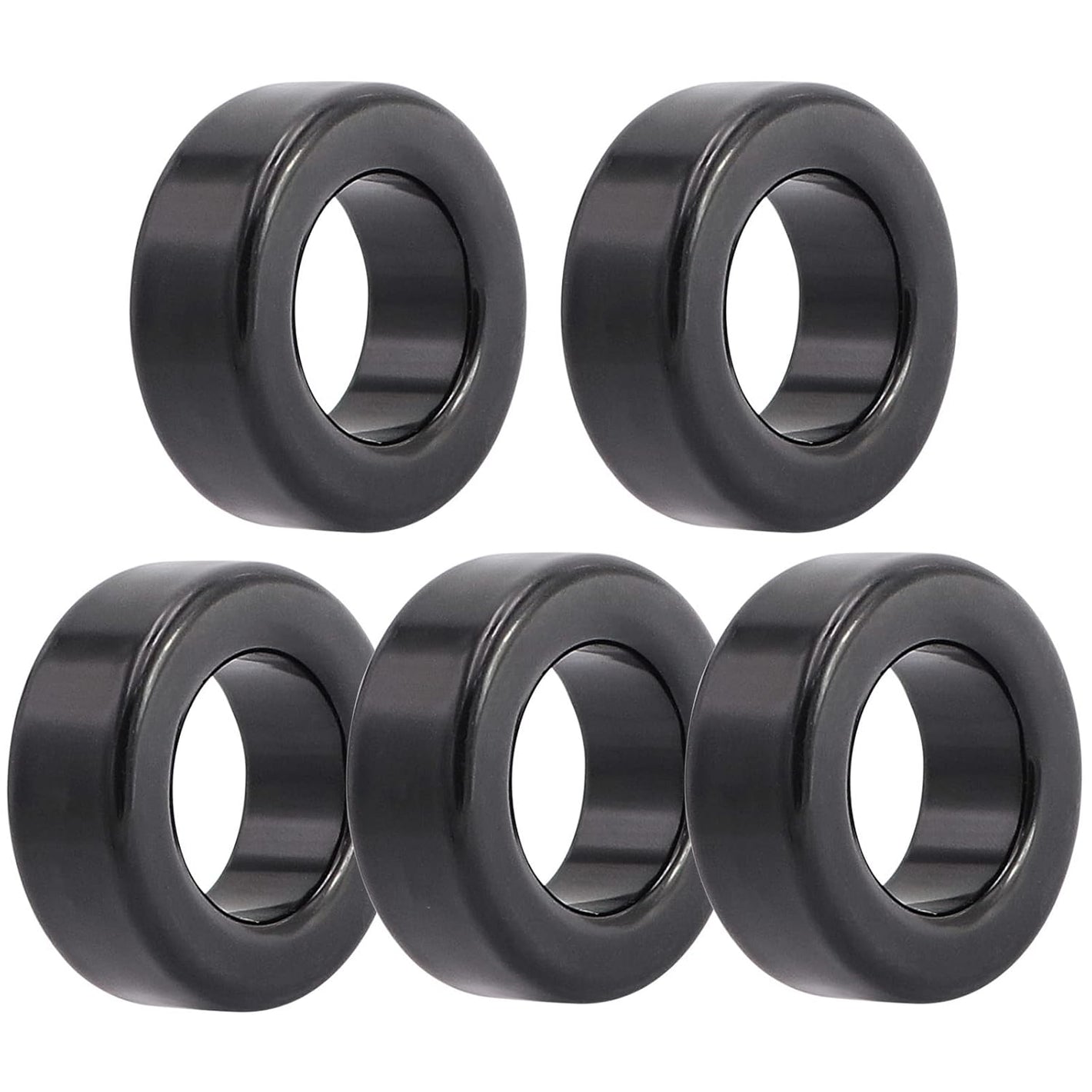 Buy now 5pcs 42X24X16mm Toroid Core,Ferrite Rings Toroid Core Iron (Black) at indiglob india