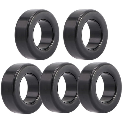 5pcs 42X24X16mm Toroid Core,Ferrite Rings Toroid Core Iron (Black)