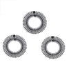 3Pieces Flexible Plastic Circular Stretch Hair Combs, Headband Hairband Holder for Women Girls - Bleck(3pcs)