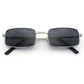 SA106 Mens Retro Vintage Narrow Rectangular Pimp Metal Sunglasses