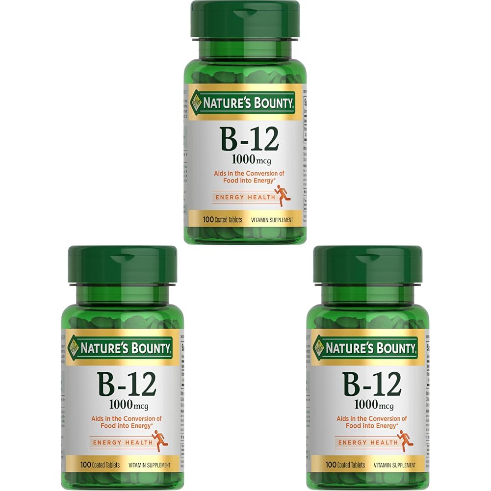 Buy now Vitamin B12 by Nature's Bounty, Vitamin Supplement, Supports Energy Metabolism and Nervous System Health, 1000mcg, 100 Tablets at indiglob india