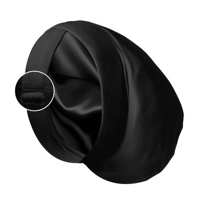 Satin Bonnet Silk Lined Sleep Cap- Adjustable Hair Cover for Women Men Frizzy Hair Night Cap Patients Care