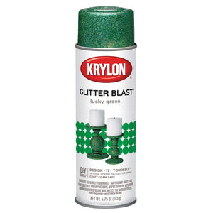 Buy now Krylon Glitter Blast Glitter Spray Paint For Craft Projects, Lucky Green Small Can, 5.75 oz at indiglob india