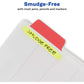 Avery Margin Ultra Tabs, 2.5" x 1", 2-Side Writable, Assorted Colors, 24 Repositionable Page Tabs (74768)